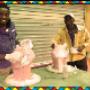 Shadrack & Blessings making Large Big 5 moulds