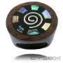 Uploaded by visitor on 2016/05/26 - carved wood and shell inlay rings