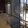 Stainless balustrades and light fitting