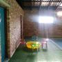 Side view of bathroom area