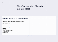 Dr Cobus du Plessis's website