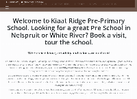 Kiaat Ridge Pre - Primary School's website