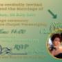 Electronic wedding invitation