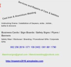 Maestro Specialised Welding and Services