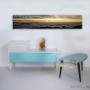 Uploaded by visitor on 2017/09/05 - Refurbished coffee table and wall unit in fresh sea green and yellow.