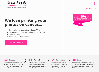 Canvas Print Co's website