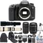 Canon EOS 7D Mark II 20.2MP DSLR Camera with 4 Len