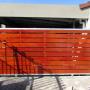 Brown Meranti Sliding gate