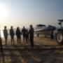 Morning briefing at Durban's Scottburgh beach
