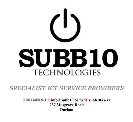 SUBB10 Technologies
