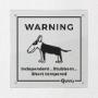 Bull terrier warning Sign