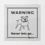 Staffie Warning Sign