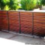 Sliding gate with a motor