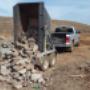 Load dump at landfill
