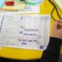 Training from ProjectManagement.co.za - Gantt chart in participant's notebook