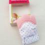 Uploaded by visitor on 2018/08/08 - Teething Mitten – Light Pink Polka Dot
