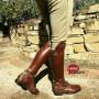 Christine rising with Hello Quality Custom made boots