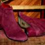 Stunning maroon ankle boots