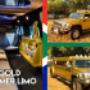 Gold hummer h3 limo