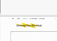 Gauteng East Electrical's website