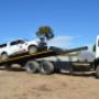 Loading vehicle onto truck