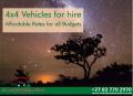 Affordable 4x4 Vehicle for hire