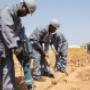 Civil preparations including drilling and trenching