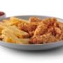 Kids’ meal from Mugg & Bean with Buttermilk Chicken Strips and chips.