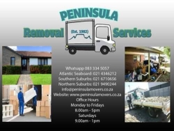 Removal company-Cape Town- Peninsula Removal Services