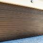 Bronze Garage Door Slatted