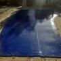Solid Safety Swimming Pool Cover with hooks and clips