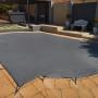 Solid Safety Swimming Pool Cover with hooks and clips