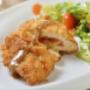 Chicken Cordon Bleu

Four crumbed chicken breasts stuffed with ham and cheese