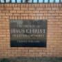 The front gate plaque to the Church of Jesus Christ on Fourth Avenue in Mid-Ennerdale, Johannesburg, South Africa
