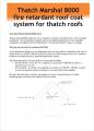 Thatch Roof Fire Retardant