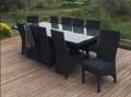 Indoor and Outdoor Dining Room Set, 100% Recycled plastic