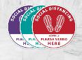 Social Distancing Stickers