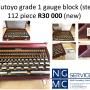 Mitutoyo gauge block set (new)