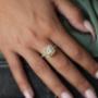 2ct Cushion Halo Engagement Rings