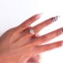 Marquise Moissanite Cluster Ring
