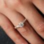 Moissanite Cluster Engagement Ring