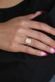 2ct Elongated Cushion Cut Halo Ring