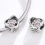 Paw Print in Heart Charm