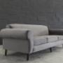 Grey Velvet Summerfield Triple Seater Sofa