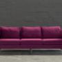 Plum Velvet Austin Three Seater Sofa