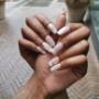 Nele ombre nails with nail art
