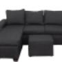 Andre 3 Seater Sofa - L Shape - Charcoal
