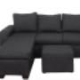 Andre 3 Seater Sofa - L Shape - Charcoal