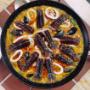 crayfish paella cooking