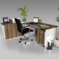 L-Shaped Office Desk with Drawers – Office Furniture Near Me in Cape Town, Bellville